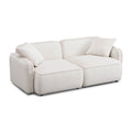 Travie 78" Modular Loveseat — White Sand null