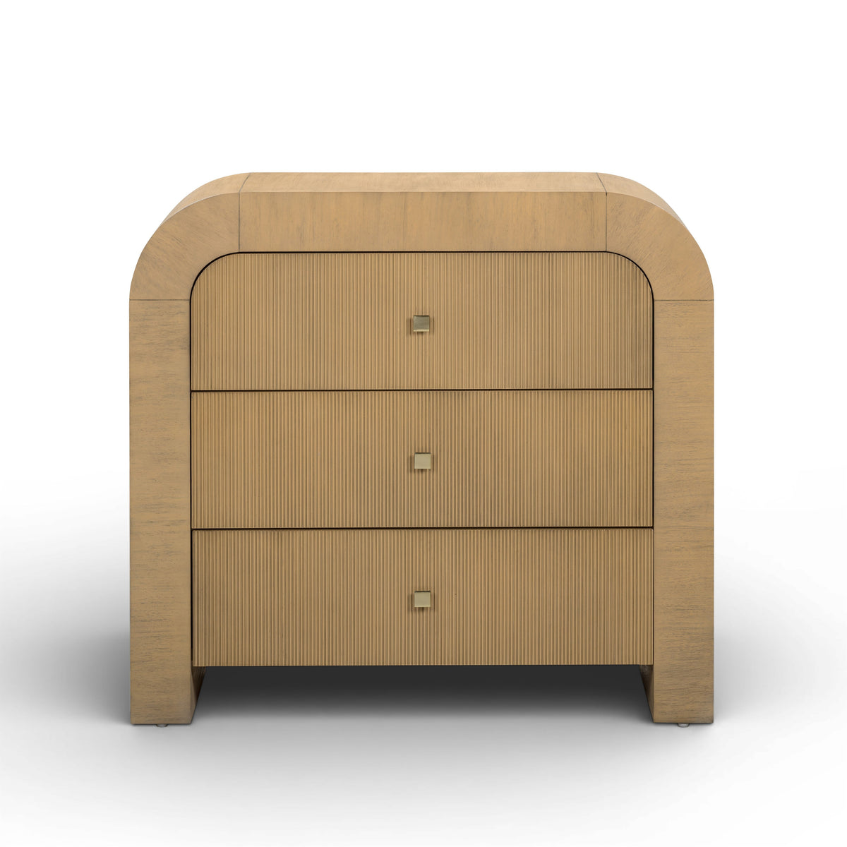 Hump 38" Arched 3-Drawer Bedside Chest