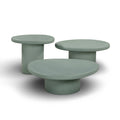 Jade Concrete Indoor/Outdoor Nesting Coffee Table Set