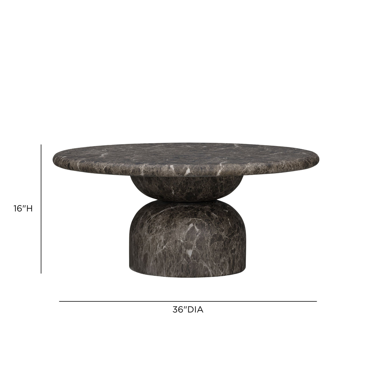 Cynthia 36" Concrete Indoor/Outdoor Coffee Table
