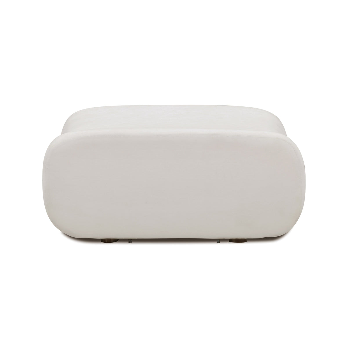 Zenith Contract-Grade Upcycled Fabric Ottoman