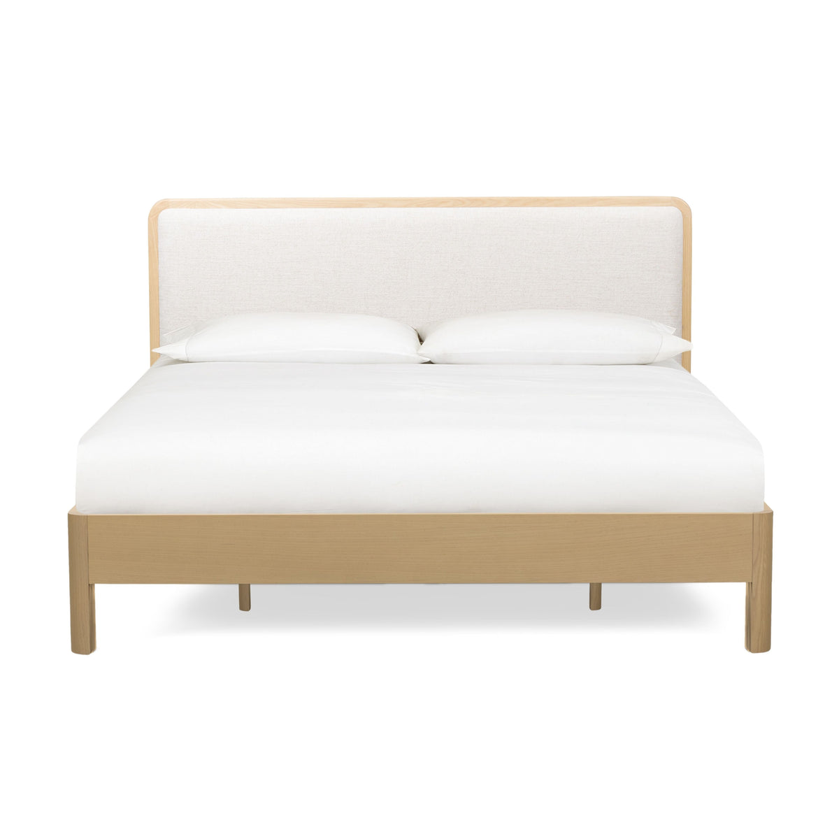 Rafaelle Natural Solid Ash Bed — Cream,Natural King