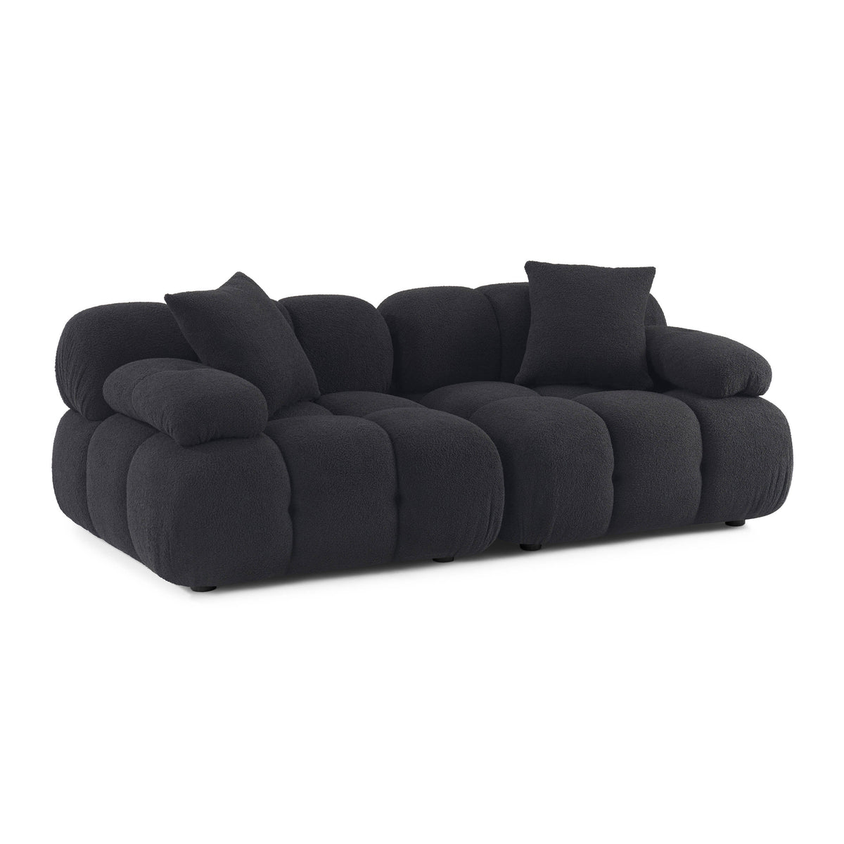 Calliope 79" Modular Loveseat — Black null