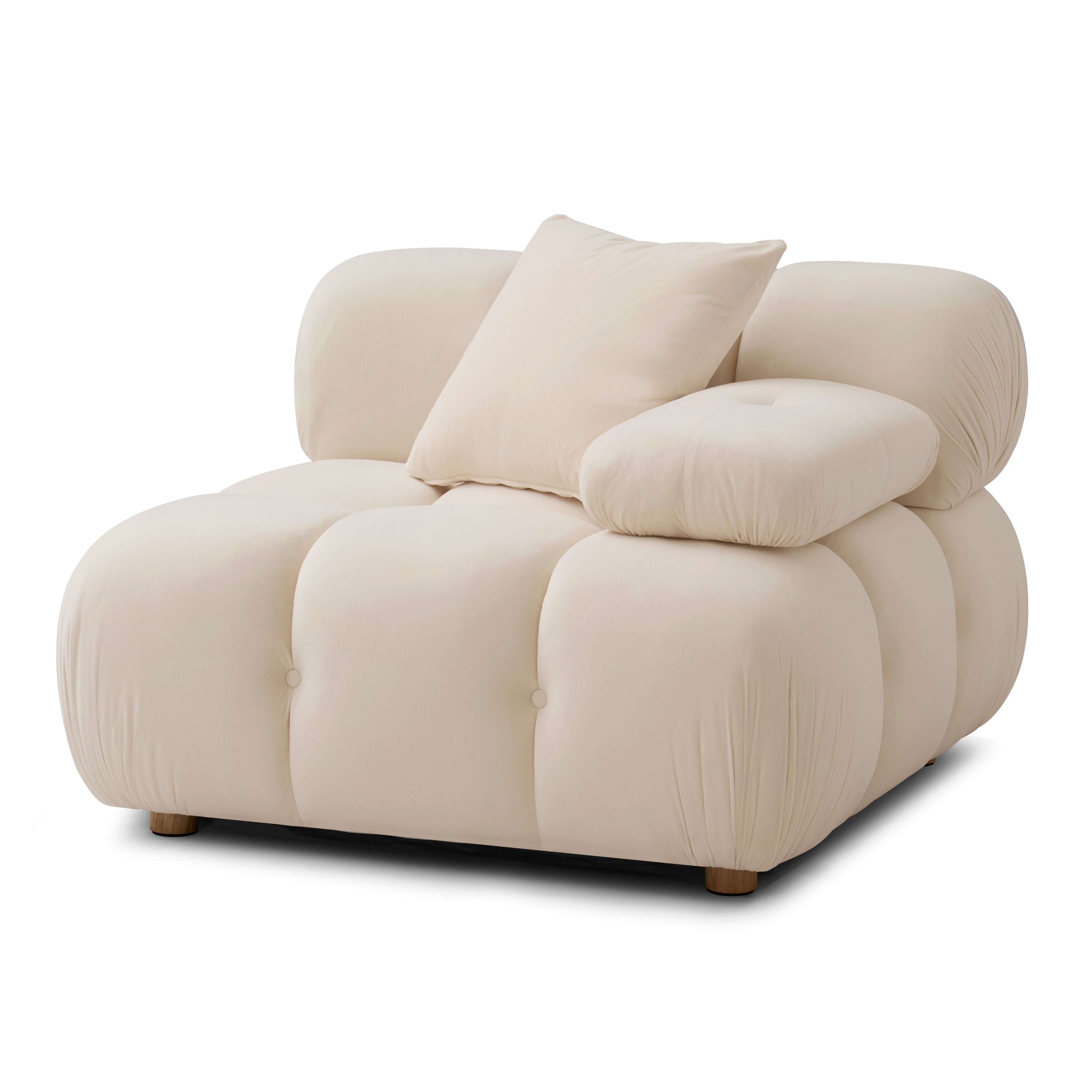 Calliope Performance Vegan Shearling Modular Corner Chair
