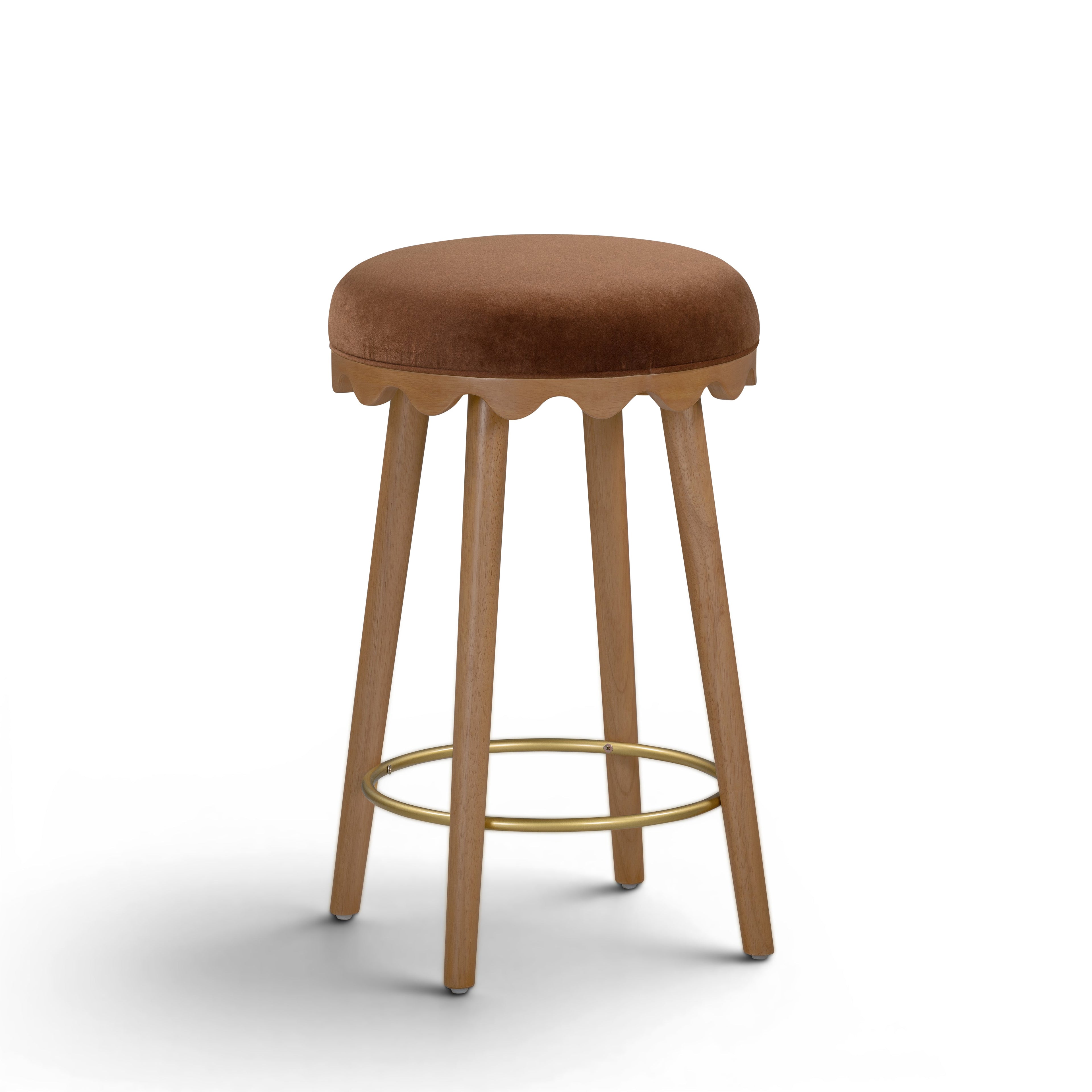 Oodle Performance Vegan Mohair Stool