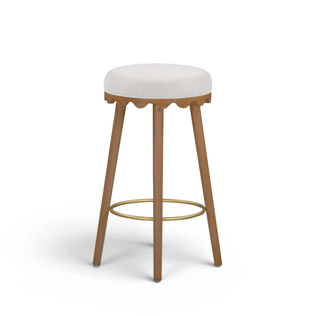 Oodle Performance Vegan Mohair Stool