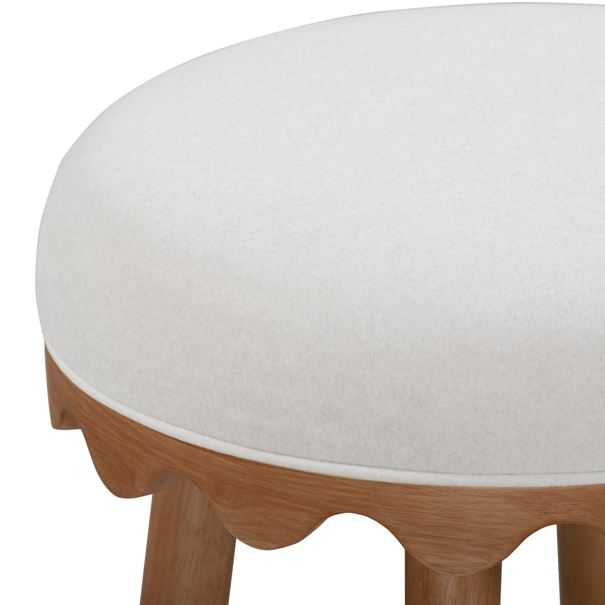 Oodle Performance Vegan Mohair Stool