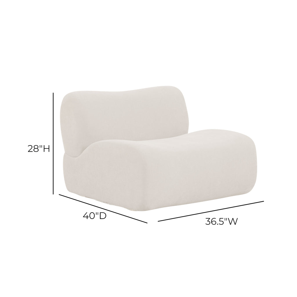 Zenith Contract-Grade Upcycled Fabric Armless Chair