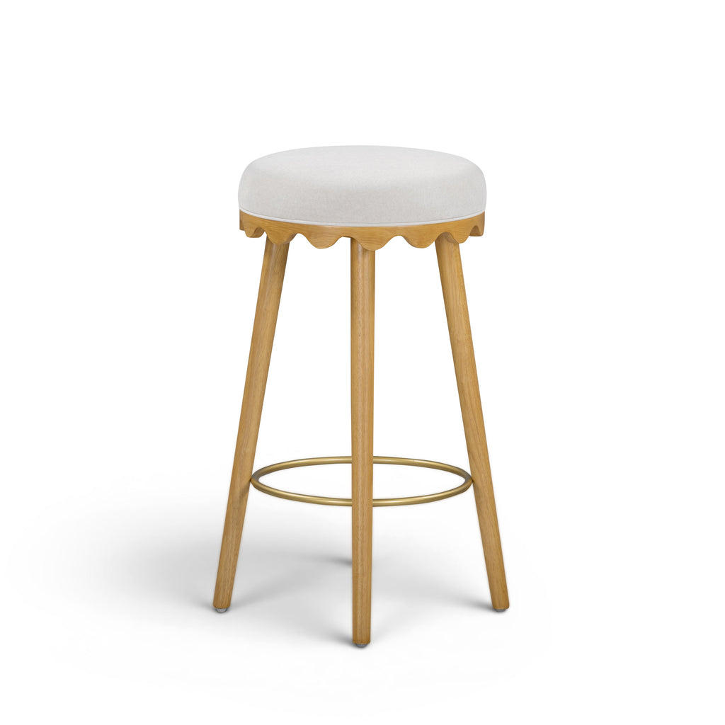 Oodle Performance Vegan Mohair Stool