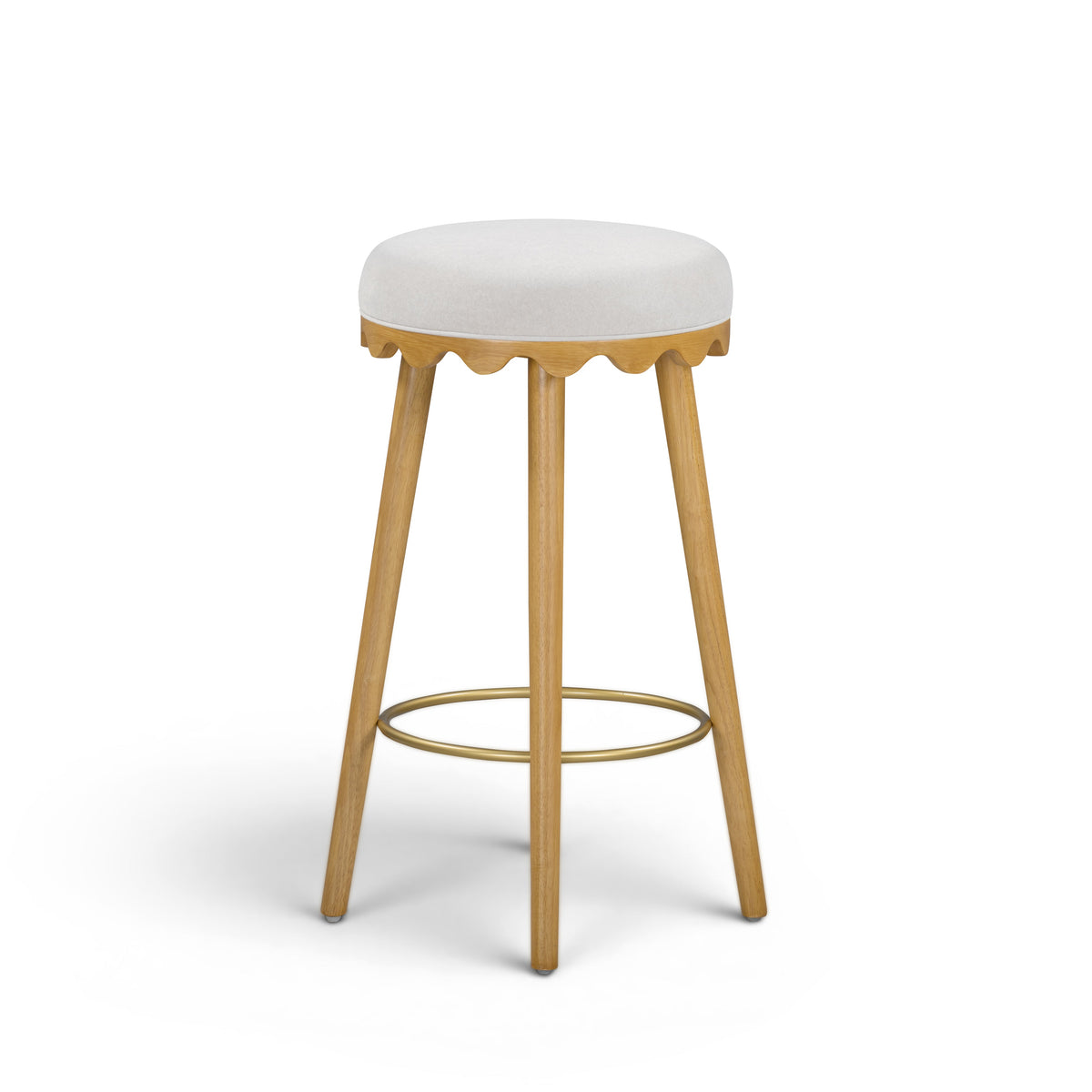 Oodle Performance Vegan Mohair Stool