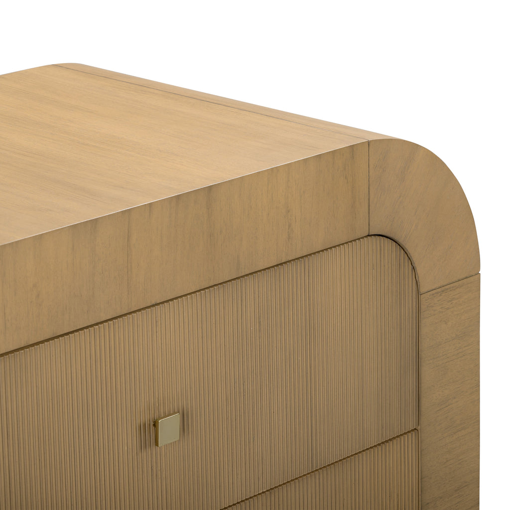 Hump 38" Arched 3-Drawer Bedside Chest