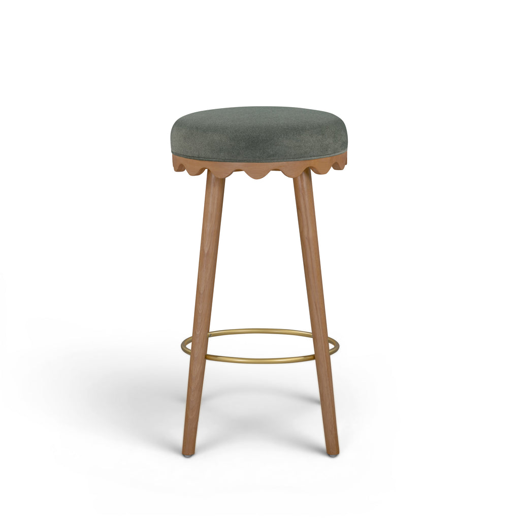 Oodle Performance Vegan Mohair Stool