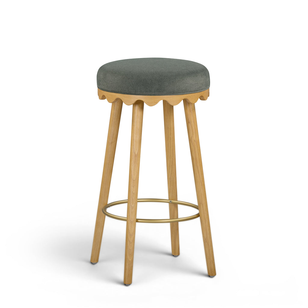 Oodle Performance Vegan Mohair Stool
