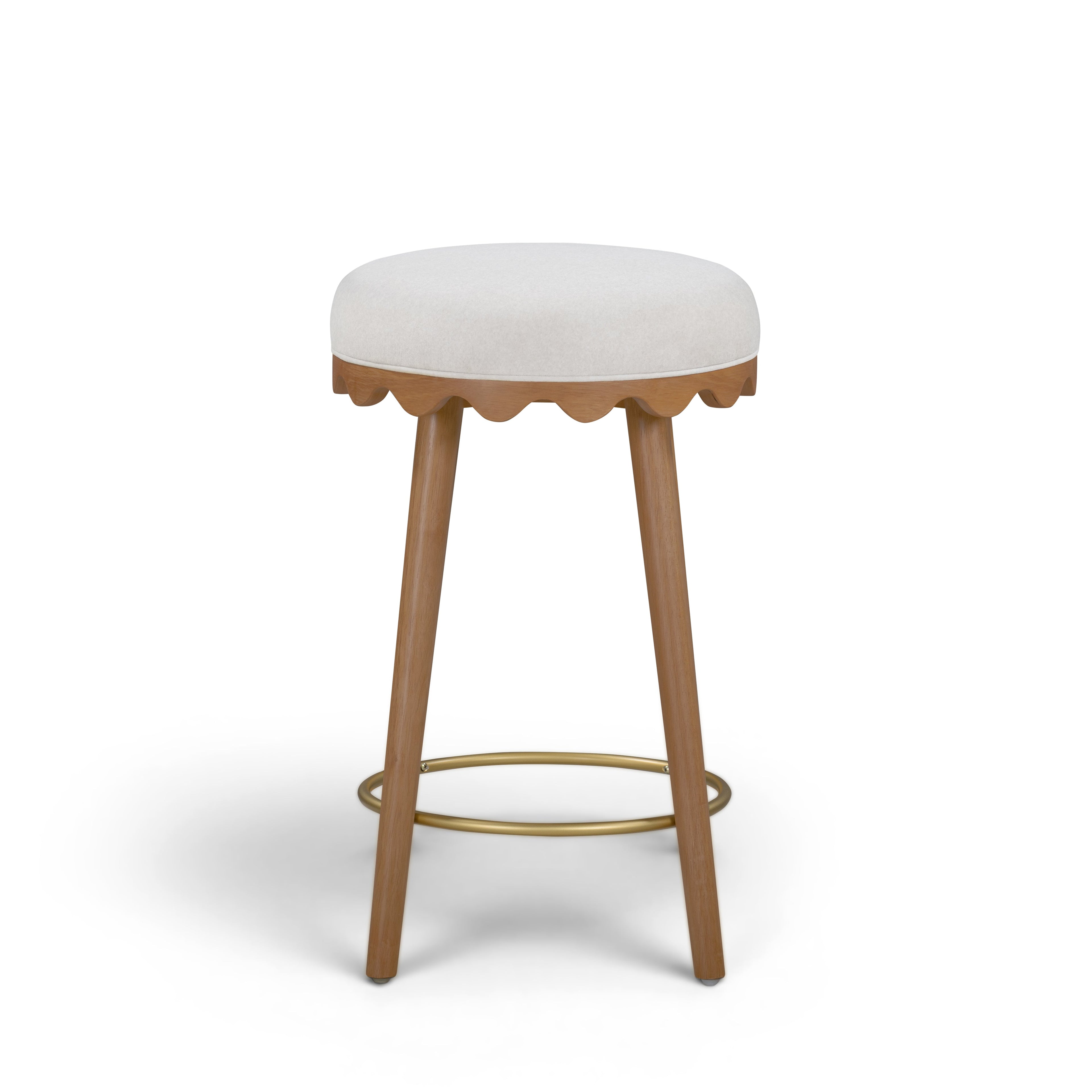 Oodle Performance Vegan Mohair Stool