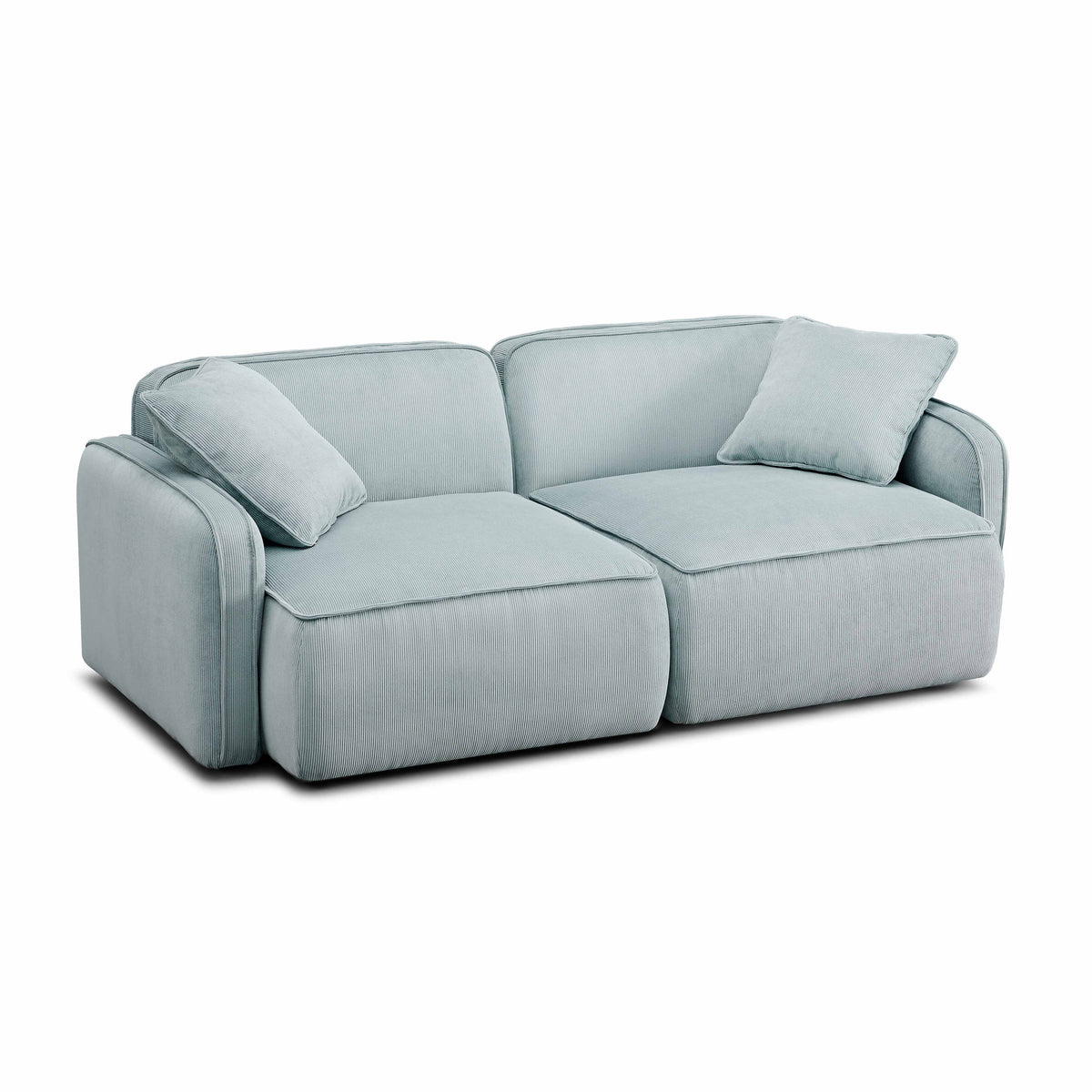 Travie 78" Modular Loveseat — Sea Blue null