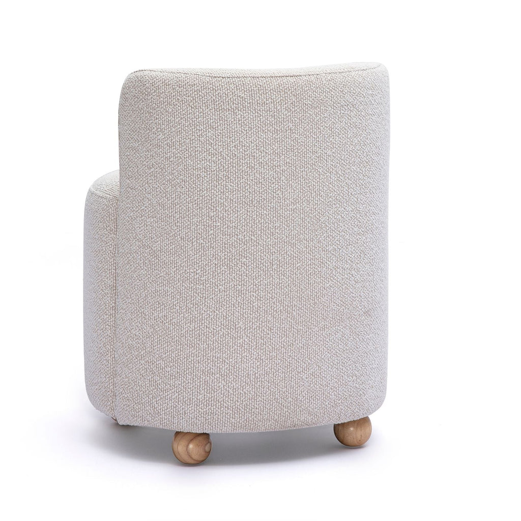 Hakuna Cream Performance Boucle Desk Chair