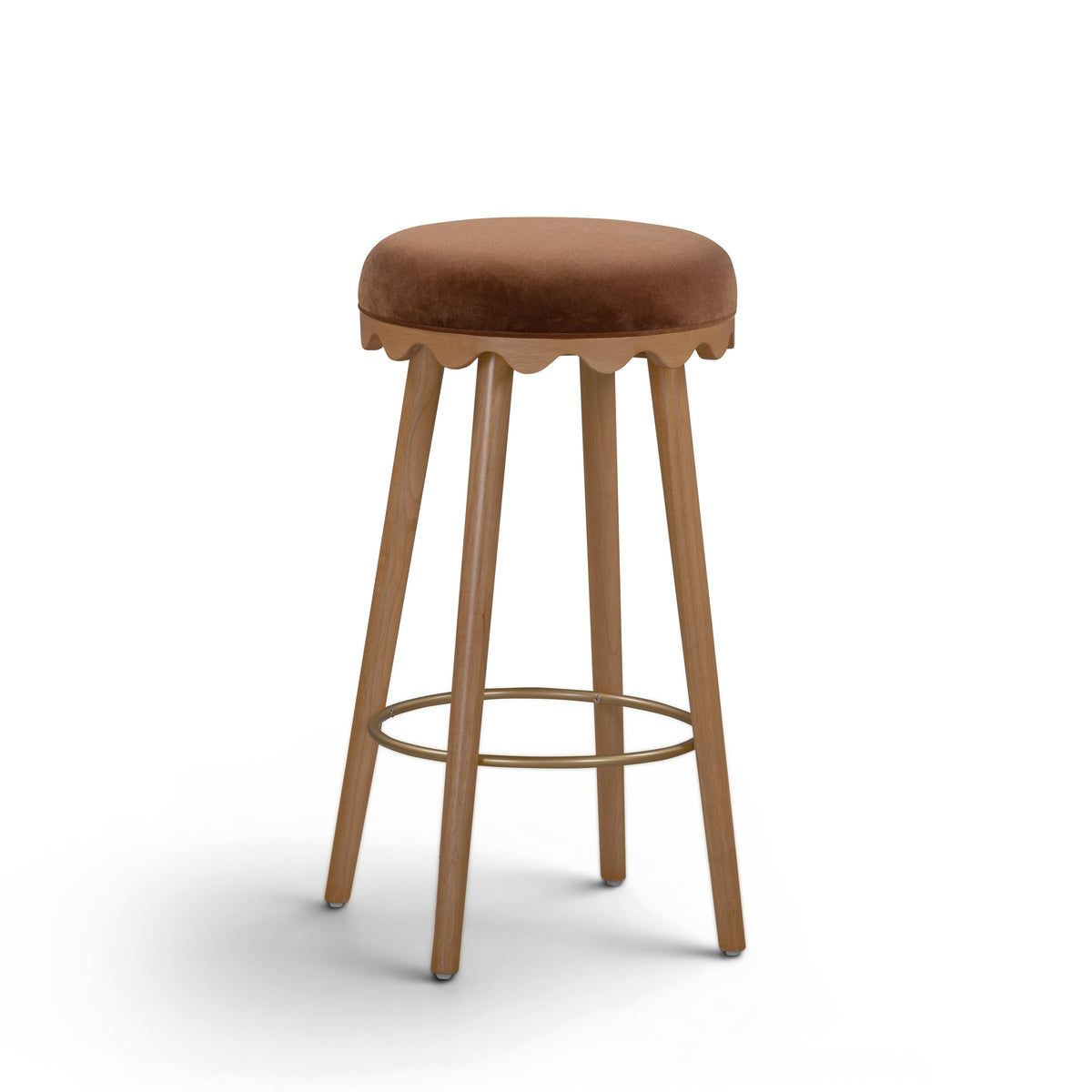 Oodle Performance Vegan Mohair Stool