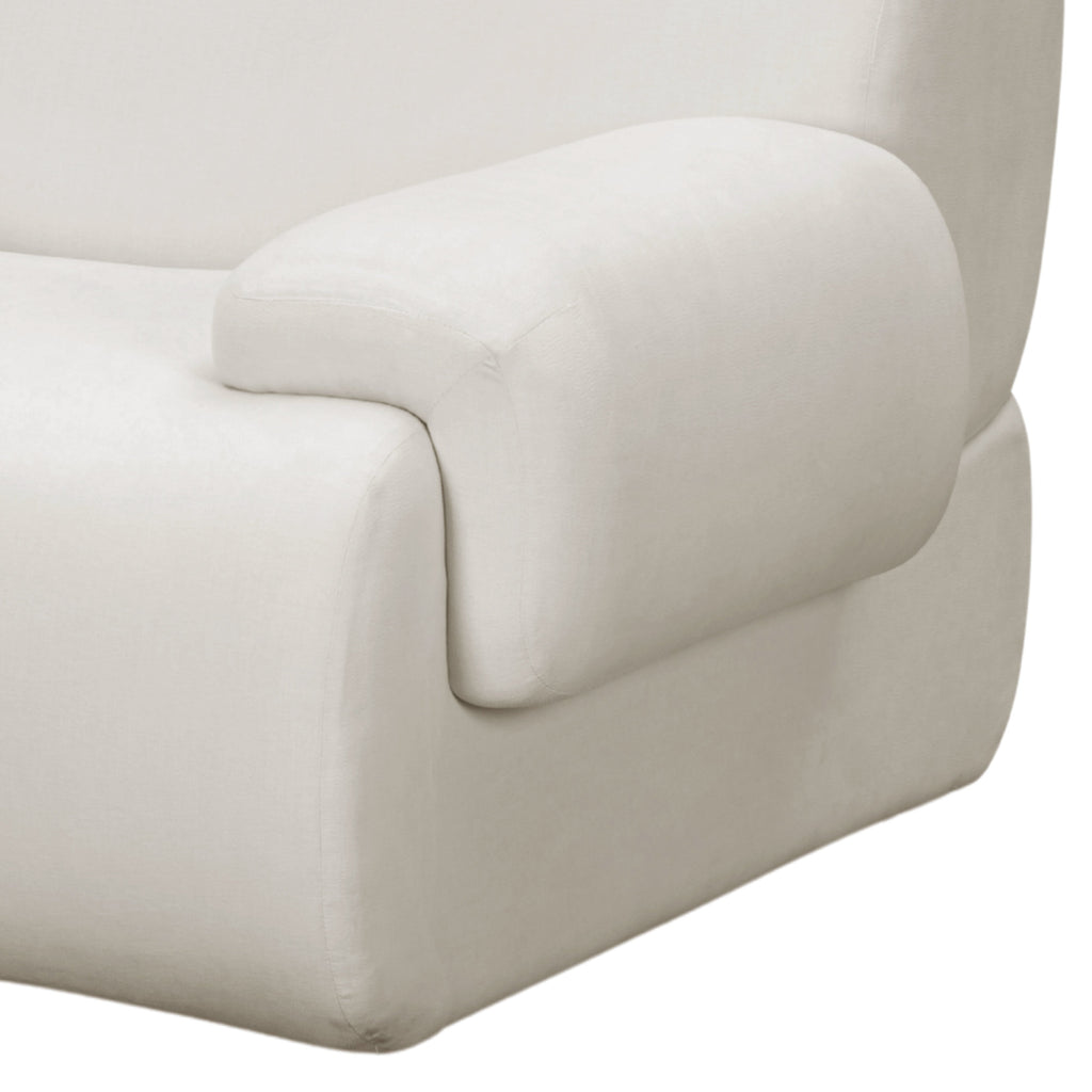 Zenith Contract-Grade Upcycled Fabric Corner Chair