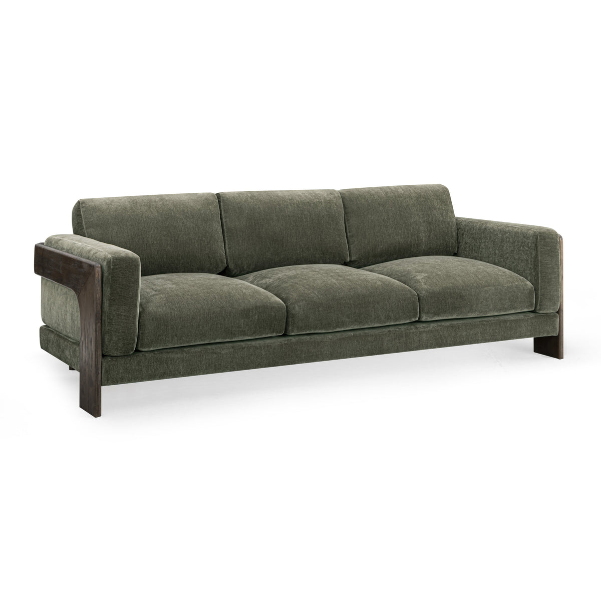Elyn 91" Sofa — Olive Green null