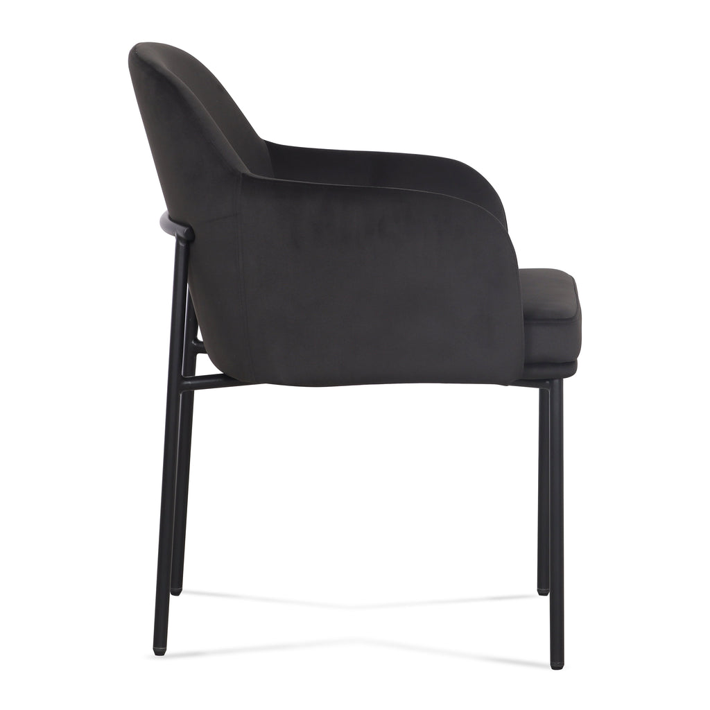 Sydney Performance Velvet Armchair - Set of 2