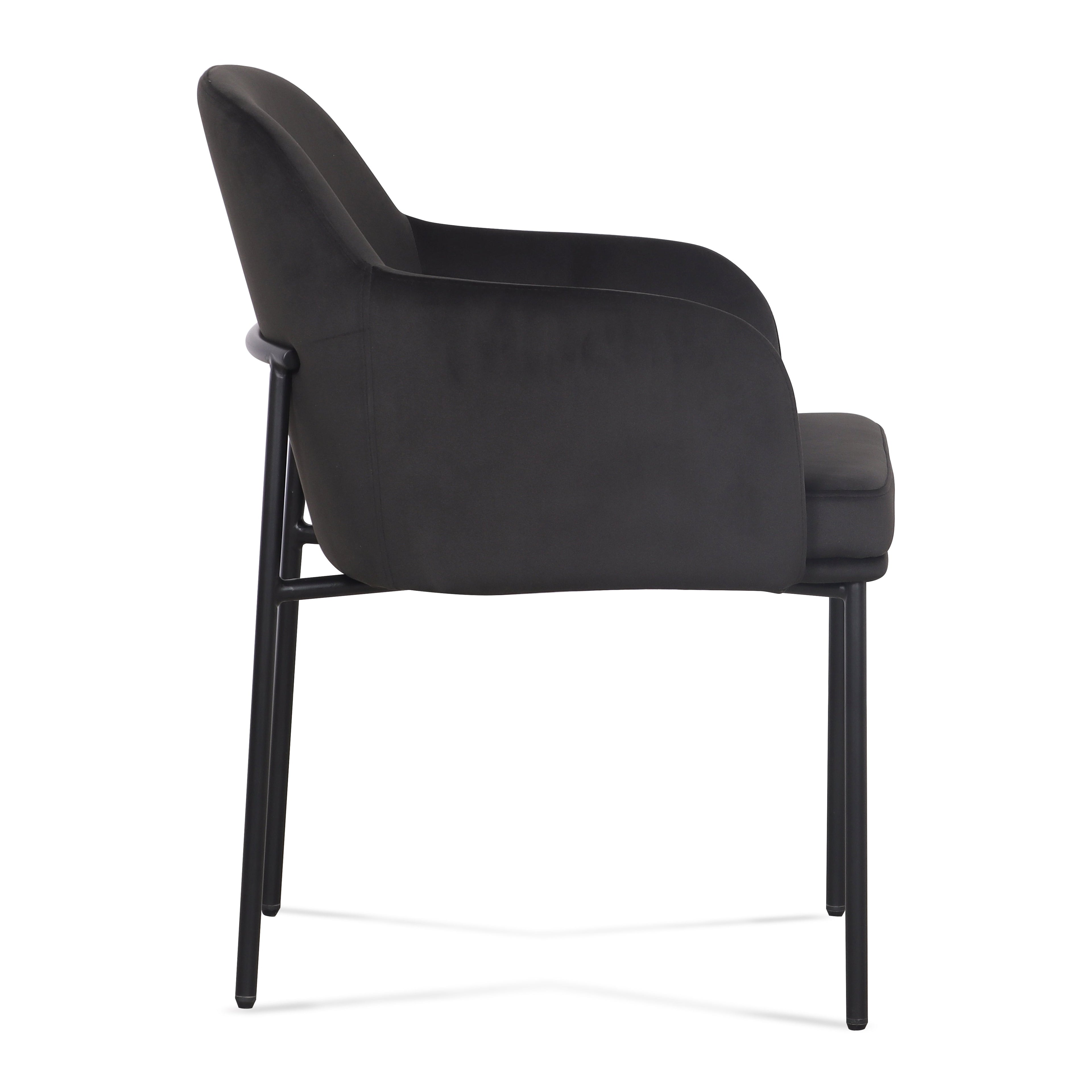 Sydney Performance Velvet Armchair - Set of 2
