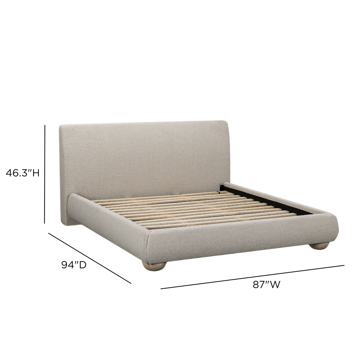 Rayne Textured Fabric Bed