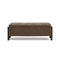 Abby 52" Nubby Fabric Storage Bench