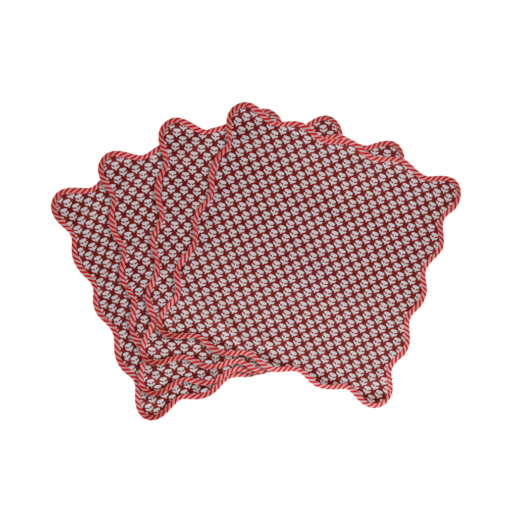 Crissy Cotton Canvas Printed Napkins - Set of 4