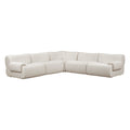 Zenith 5-Piece Contract-Grade Upcycled Fabric Modular L-Sectional