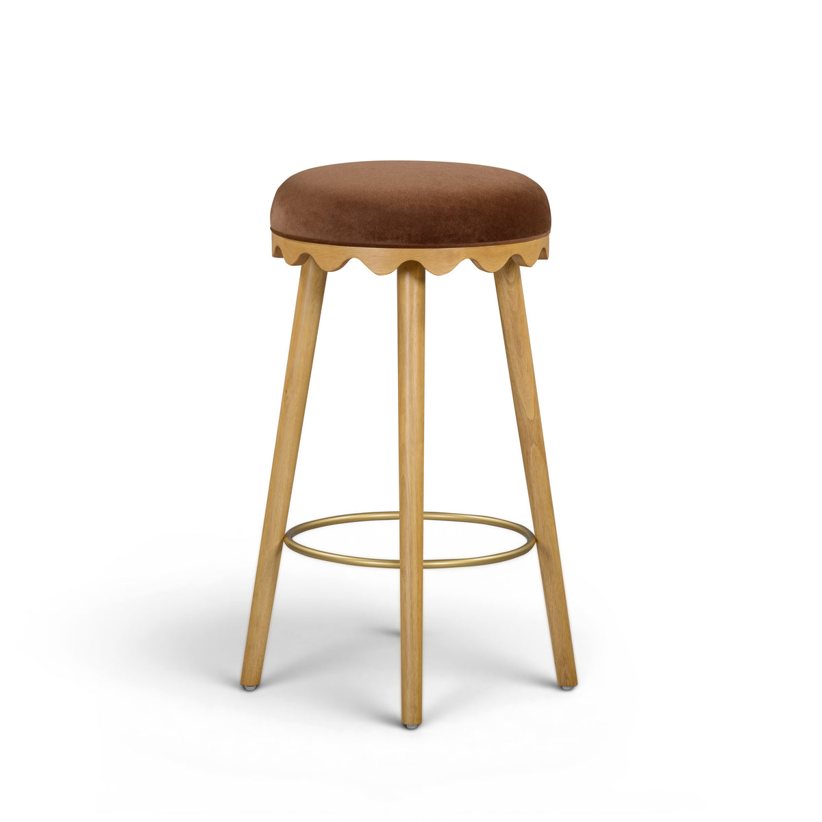 Oodle Performance Vegan Mohair Stool