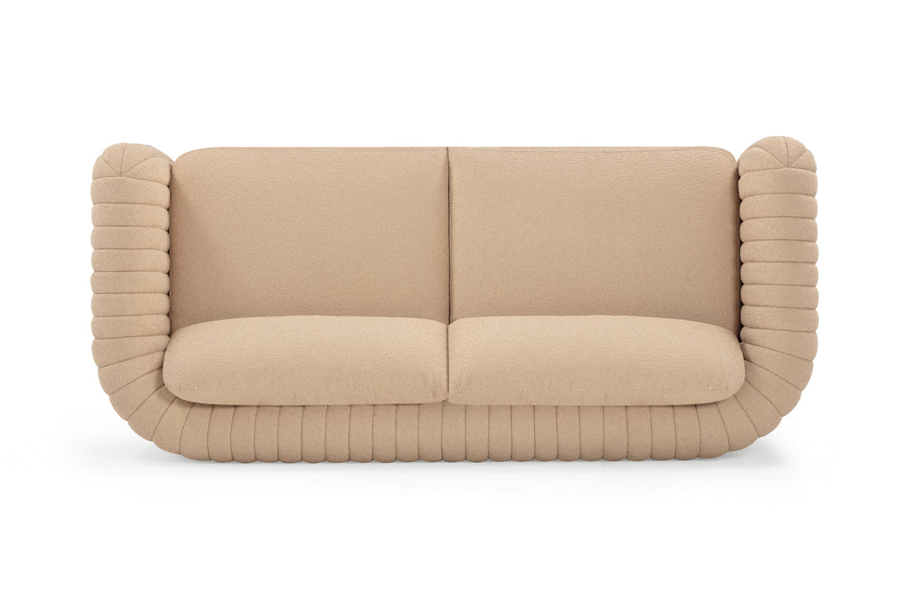Porto 90" Honey Boucle Sofa