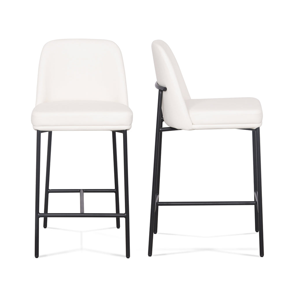 Sydney Performance Vegan Leather Counter Stool - Set of 2