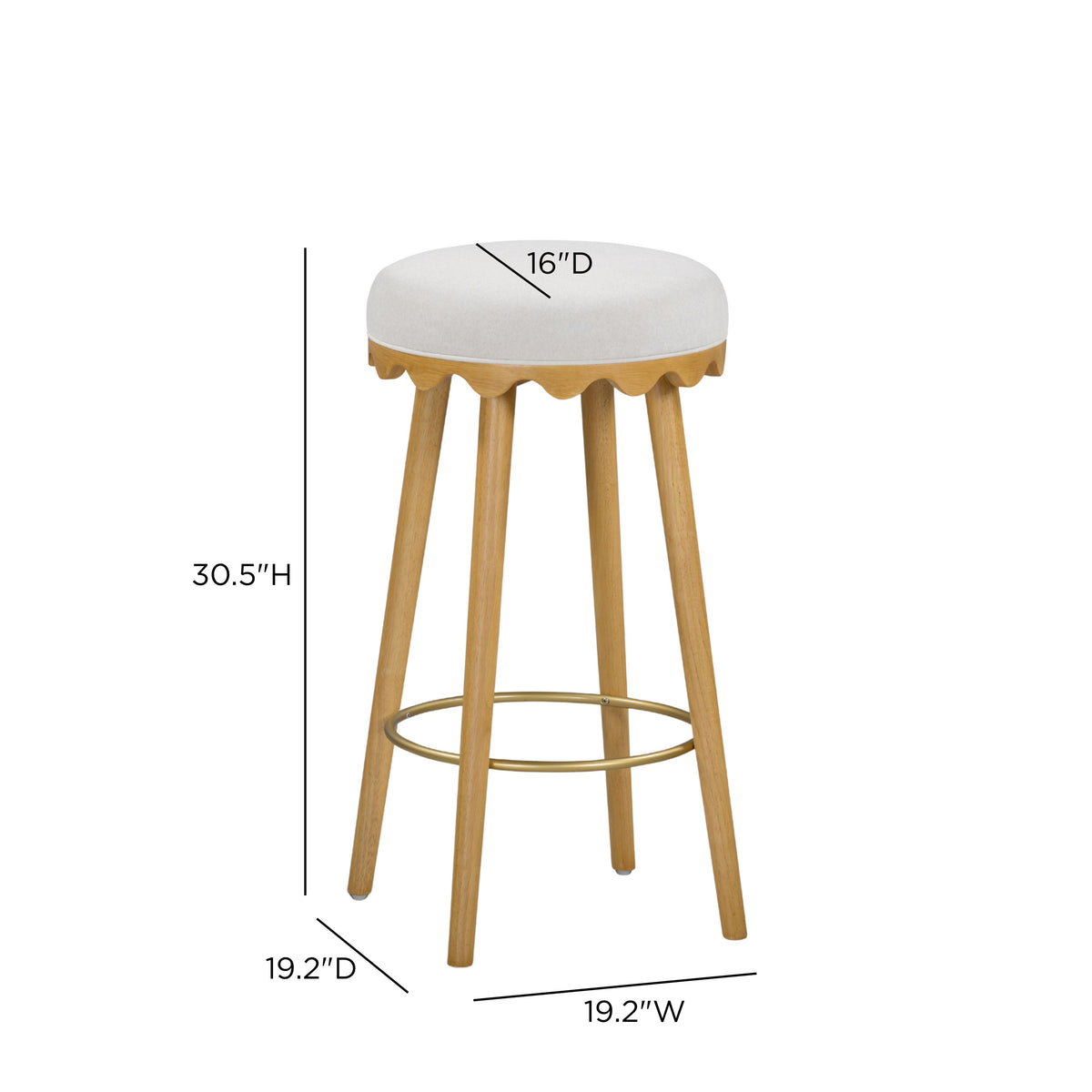 Oodle Performance Vegan Mohair Stool