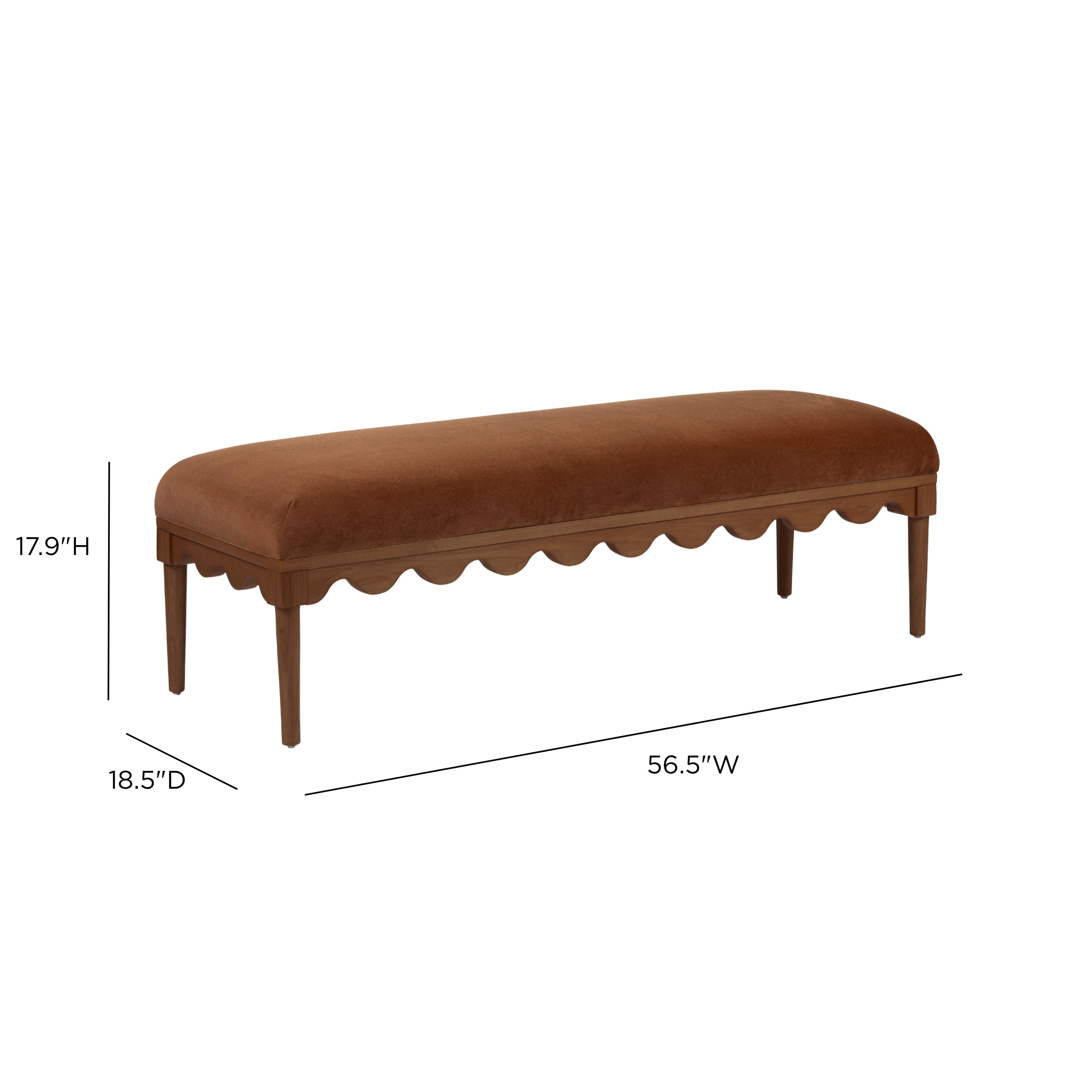 Oodle 56.5" Performance Vegan Mohair Bench