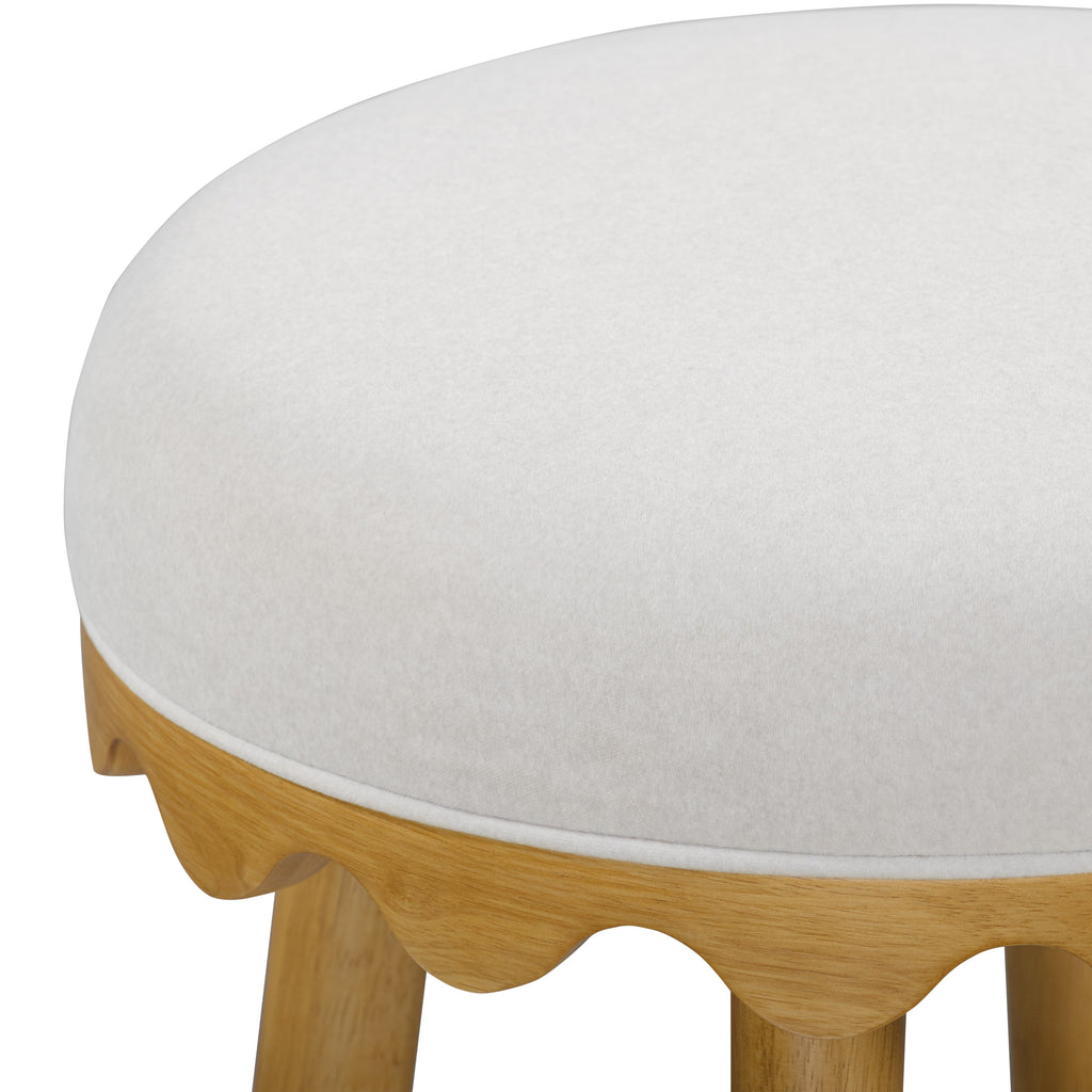 Oodle Performance Vegan Mohair Stool
