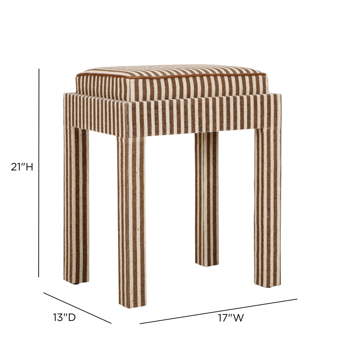 Kora Cotton Jute Contract-Grade Accent Stool
