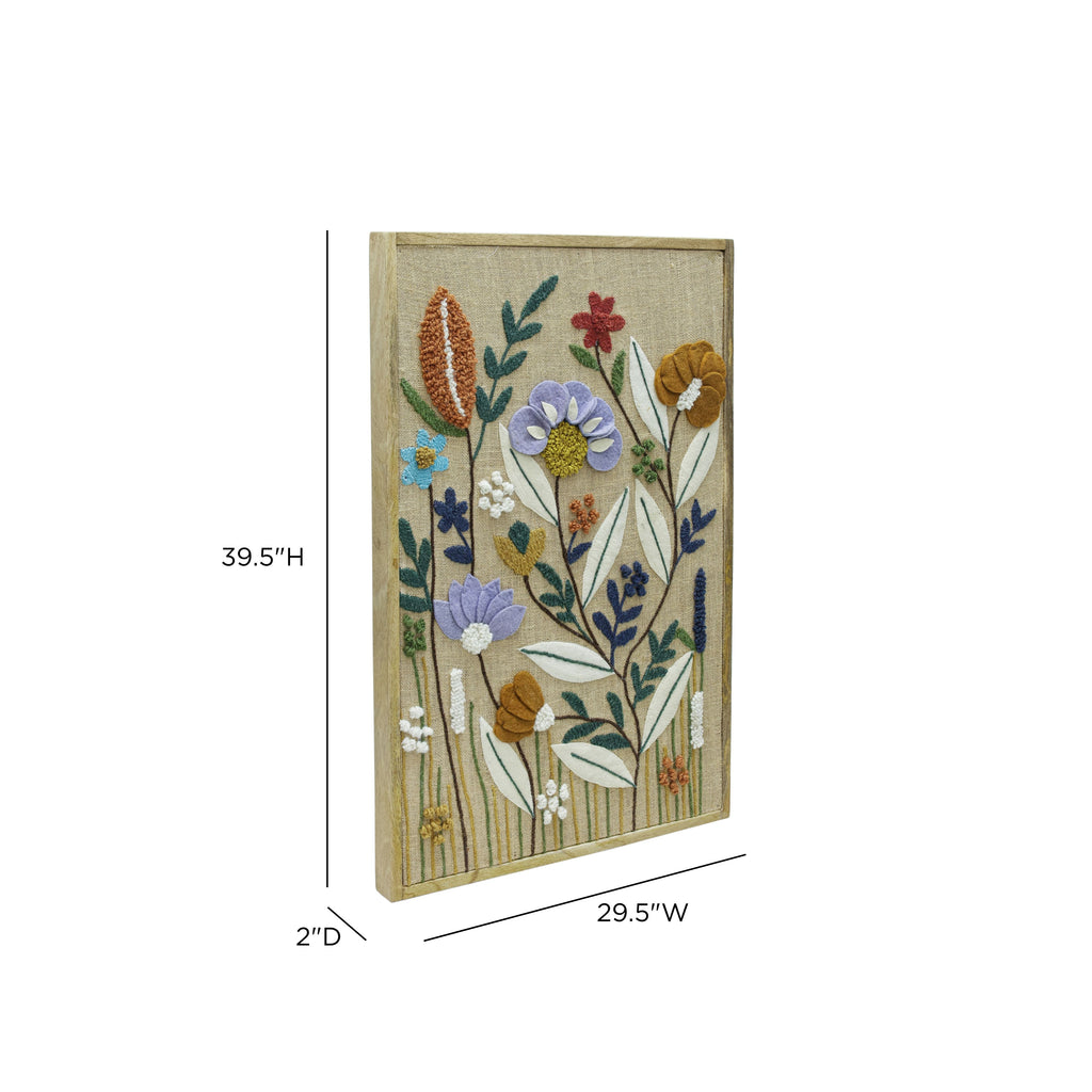 Muro "Sprout" Embroidered Wall Art