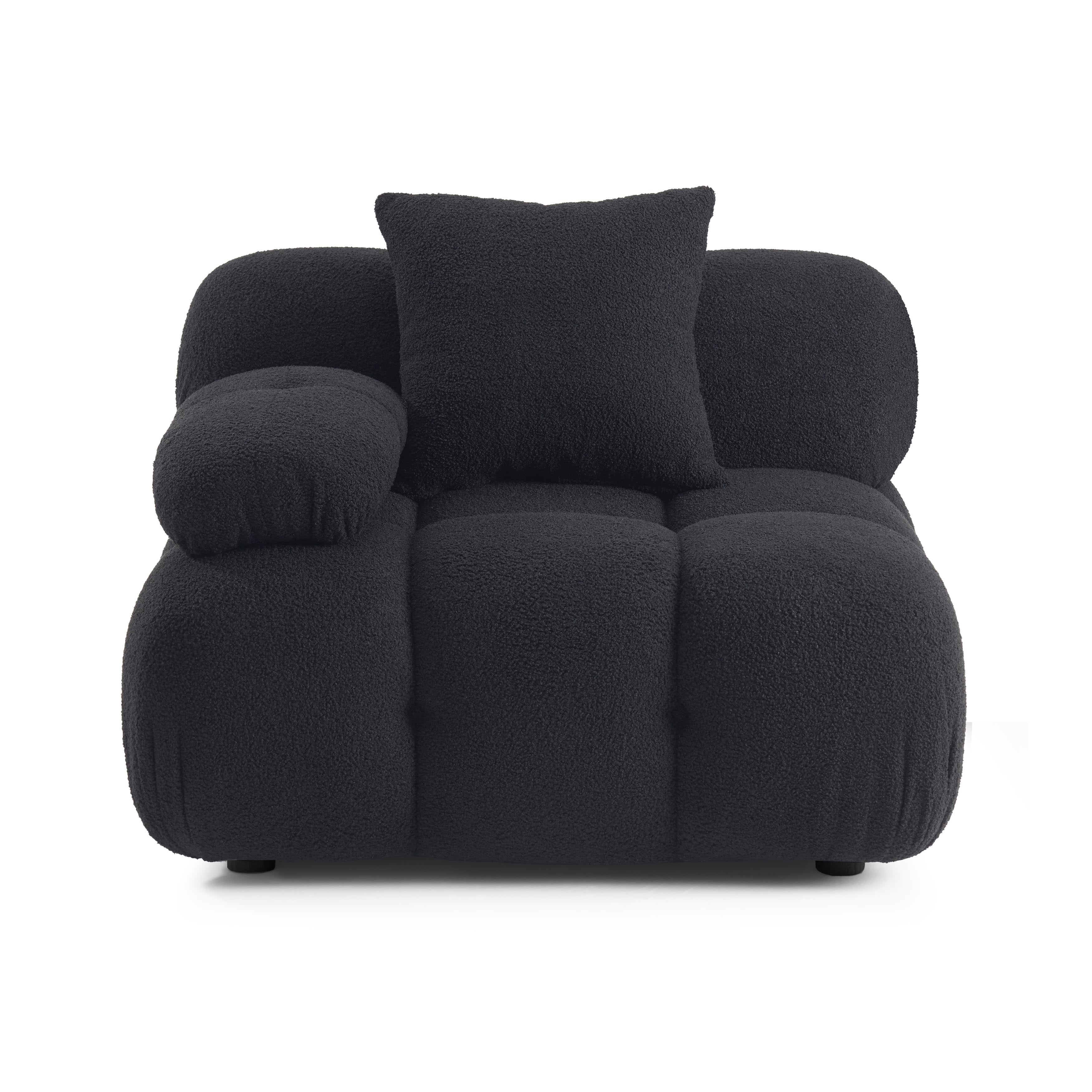 Calliope Performance Vegan Shearling Modular Corner Chair