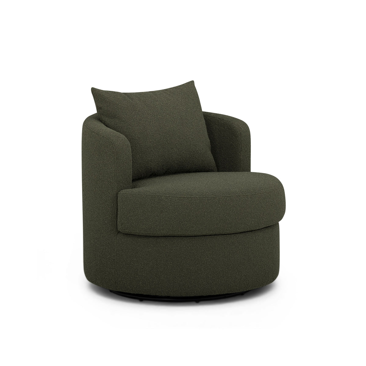 Silvi Performance Boucle Swivel Accent Chair — Kale Green null