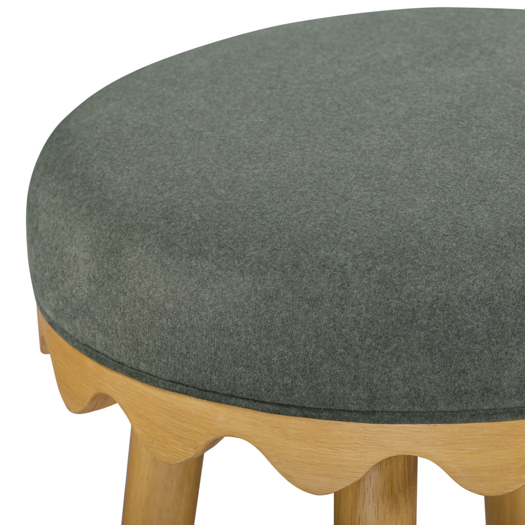 Oodle Performance Vegan Mohair Stool
