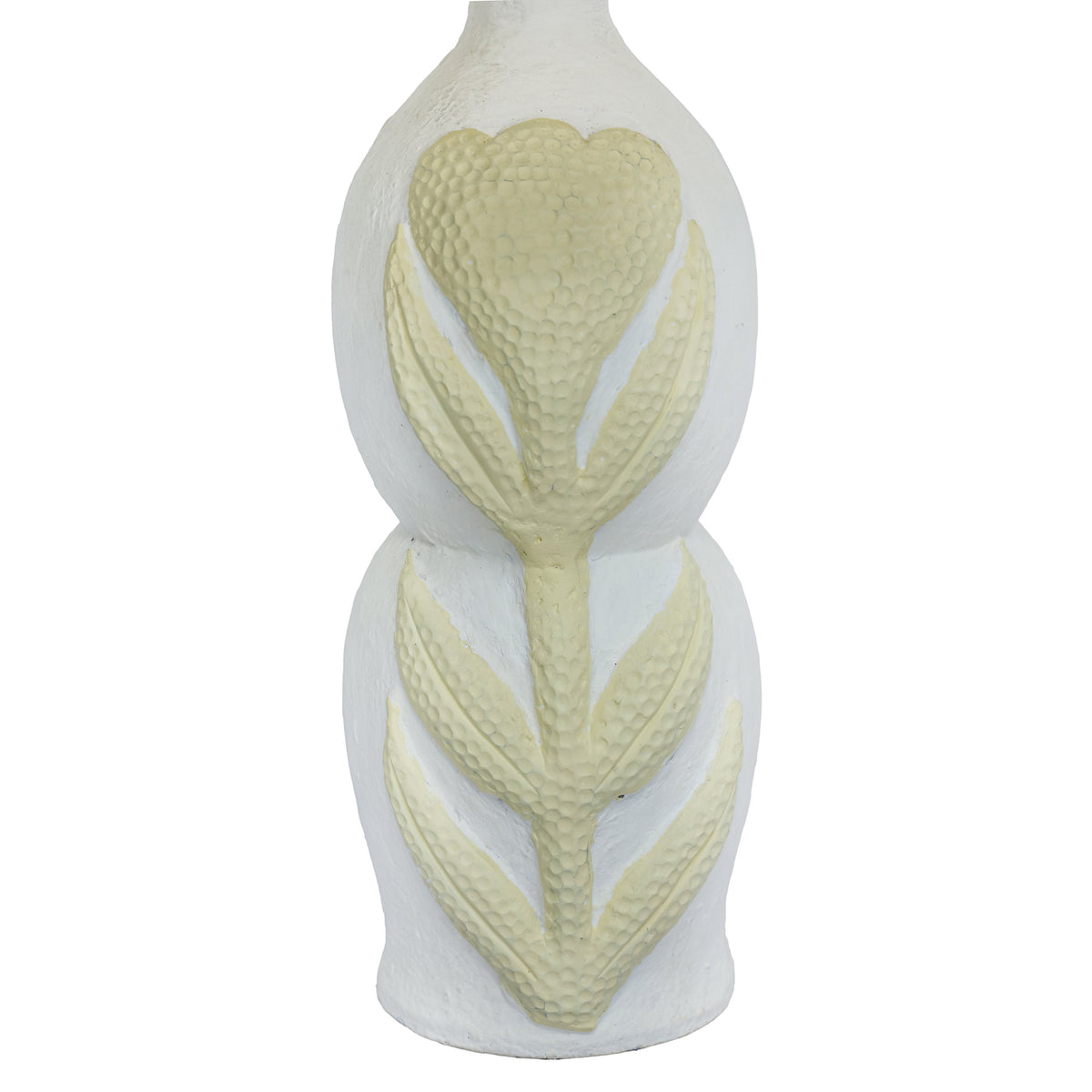Edith Curved Papier Mache Flower Pleated Table Lamp