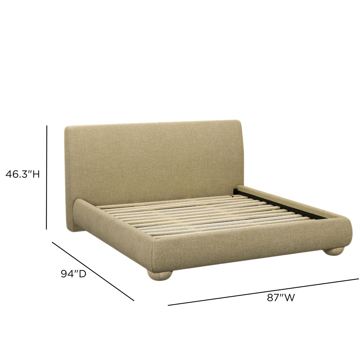 Rayne Textured Fabric Bed
