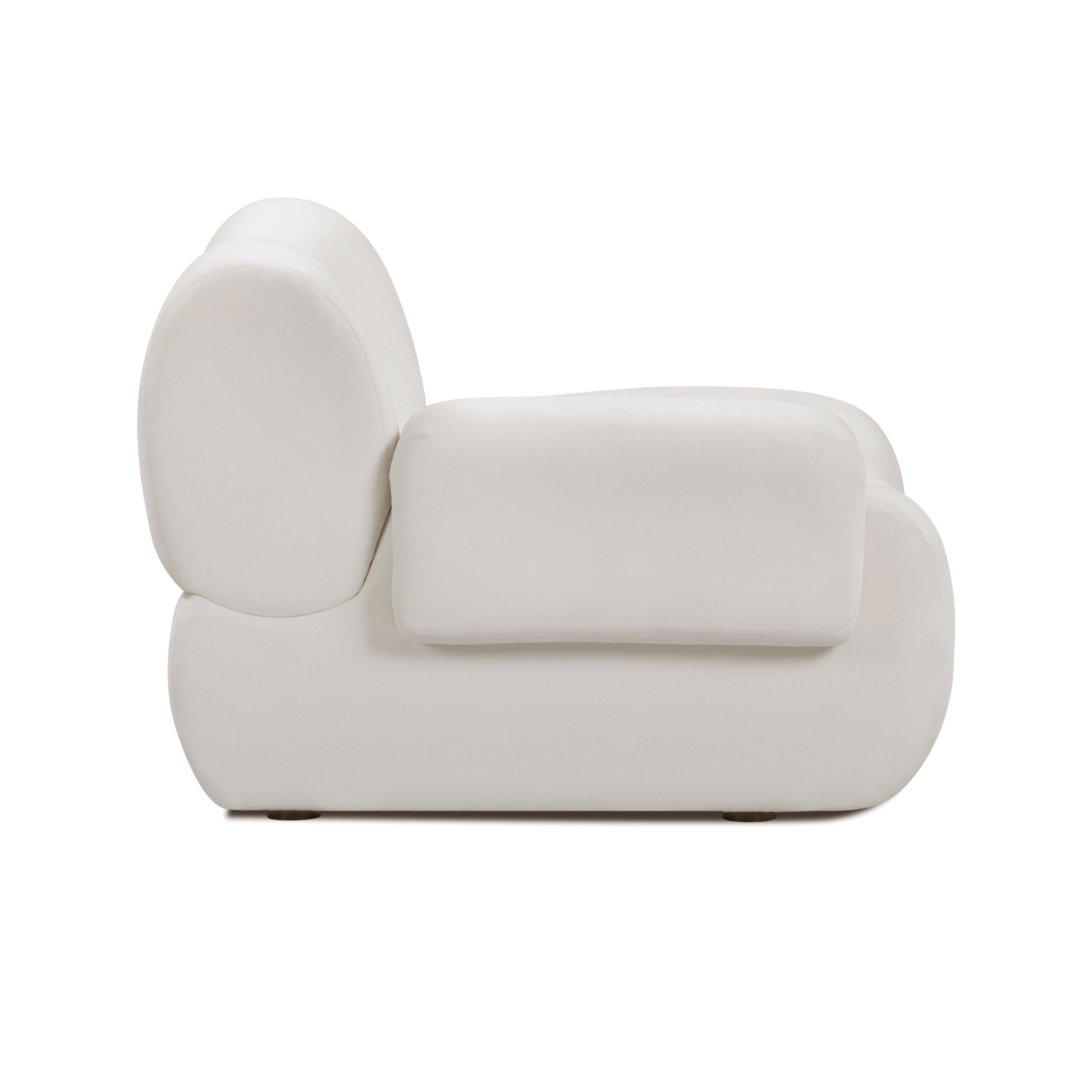 Zenith Contract-Grade Upcycled Fabric Corner Chair