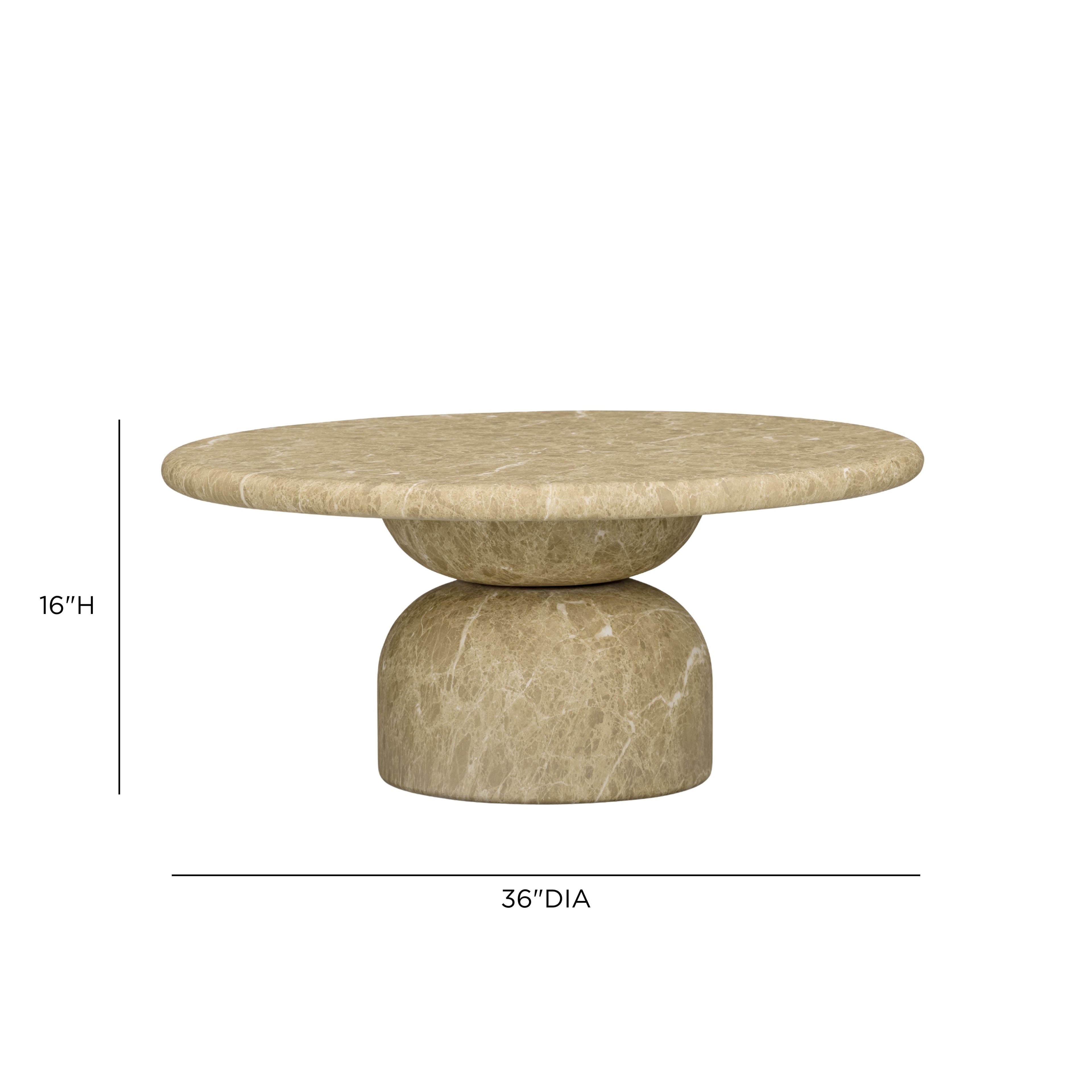 Cynthia 36" Concrete Indoor/Outdoor Coffee Table