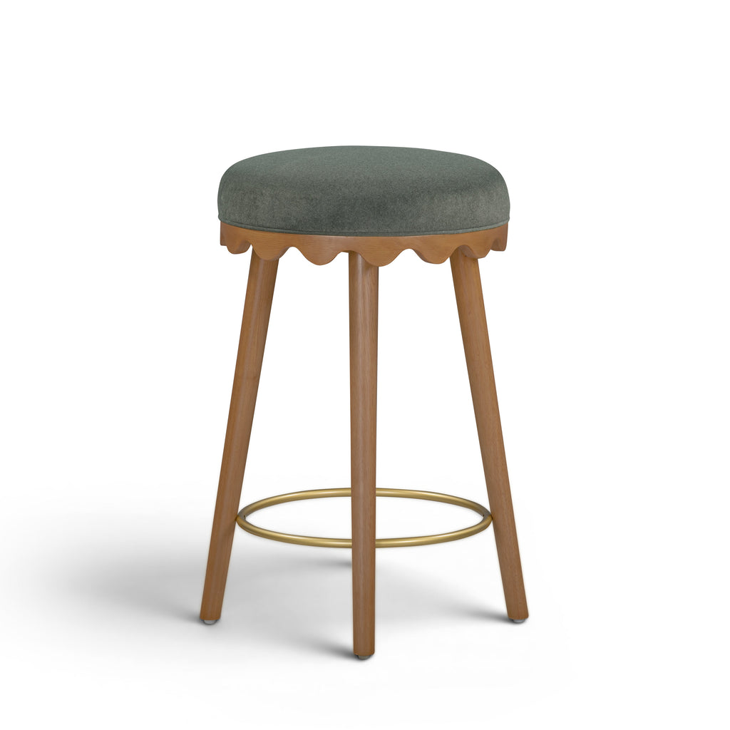 Oodle Performance Vegan Mohair Stool