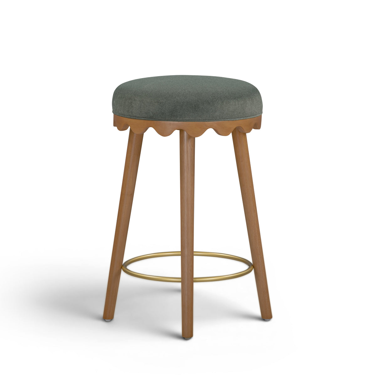 Oodle Performance Vegan Mohair Stool