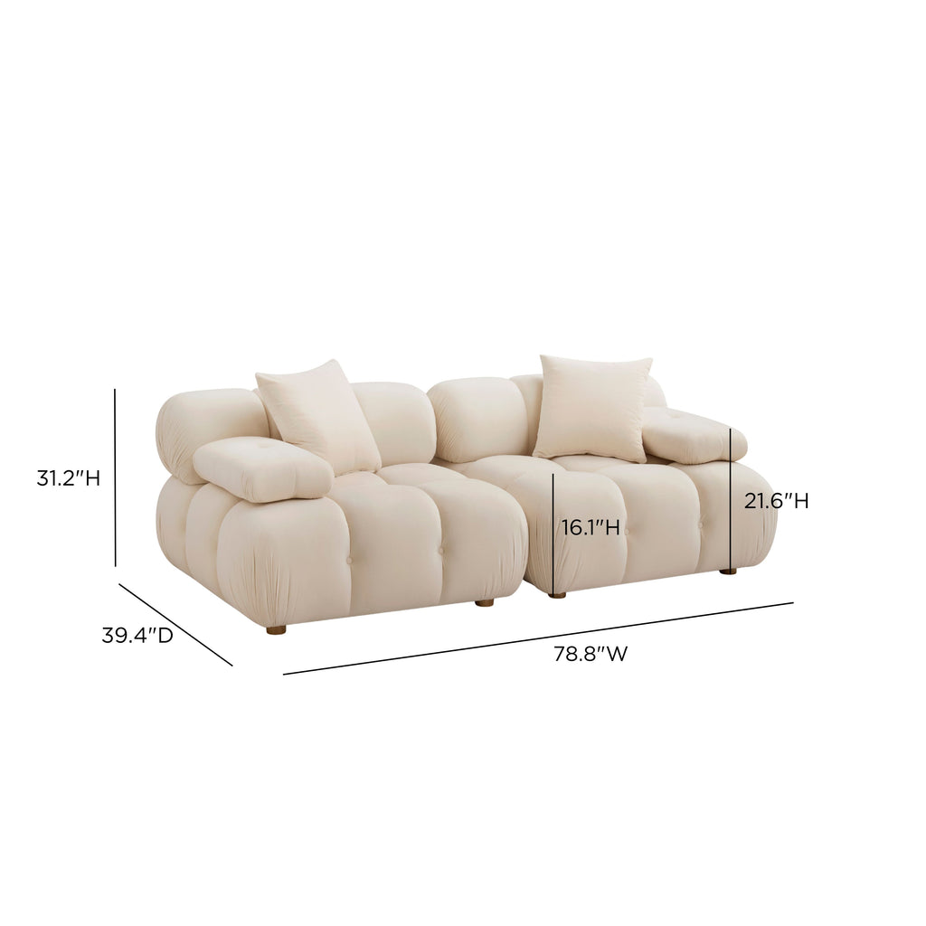 Calliope 79" Modular Loveseat