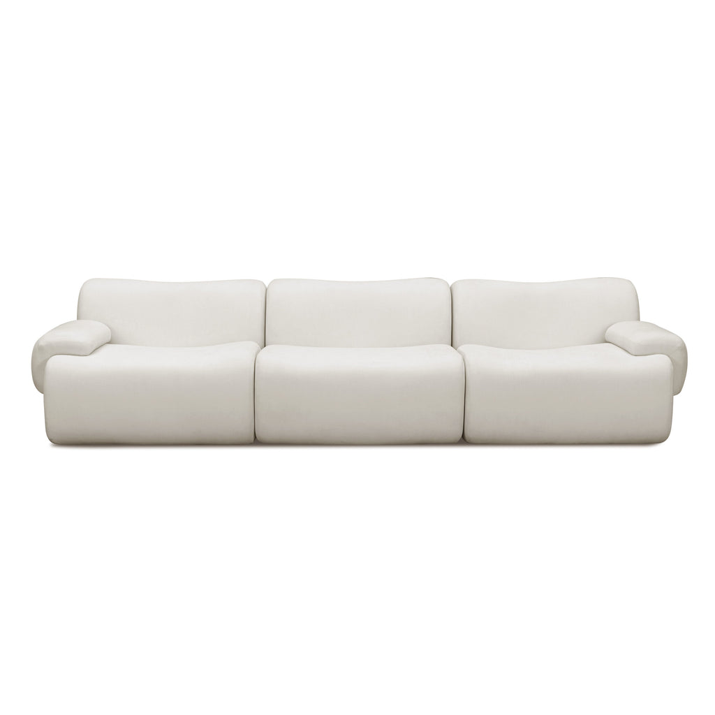 Zenith 116.5" Contract-Grade Upcycled Fabric Modular Sofa
