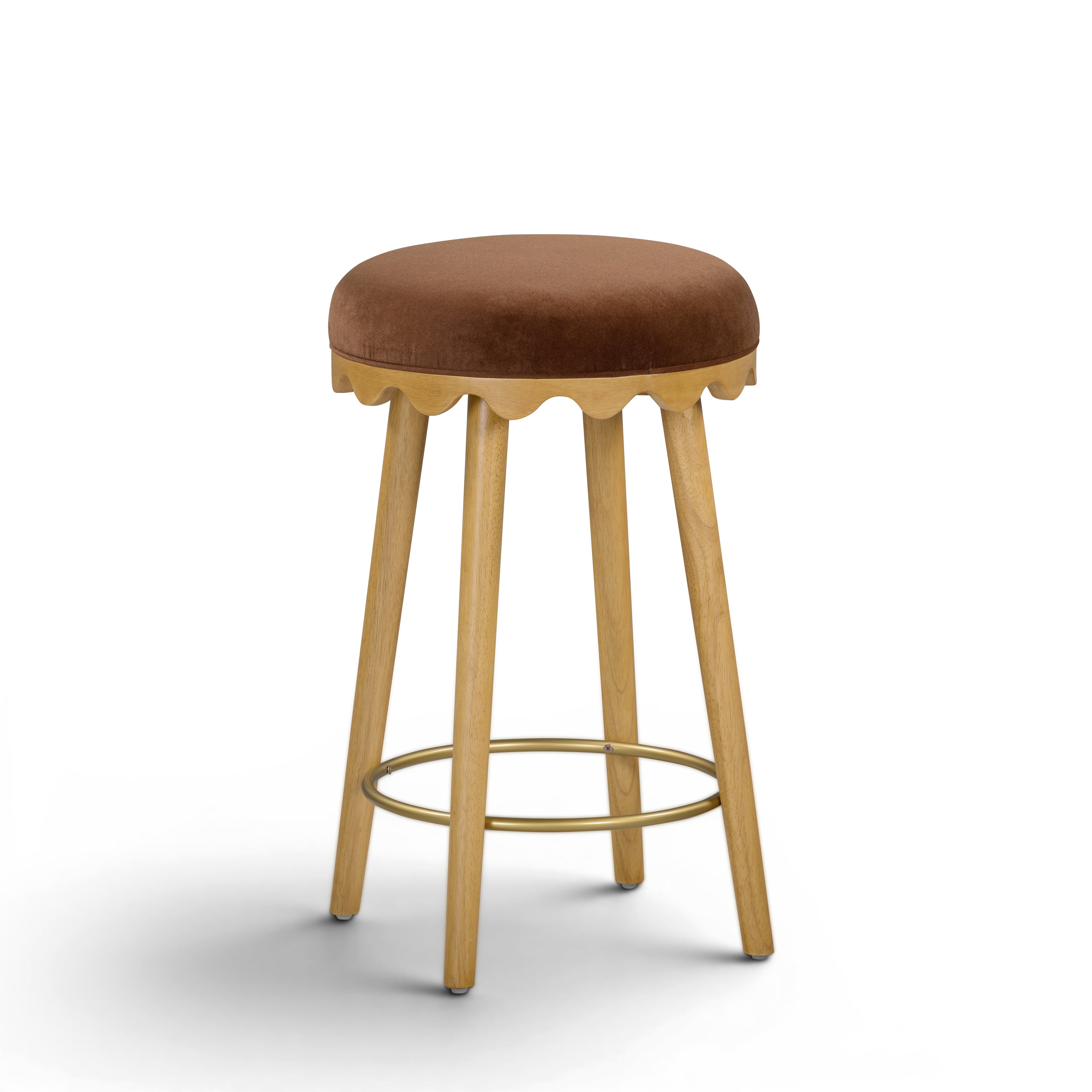 Oodle Performance Vegan Mohair Stool