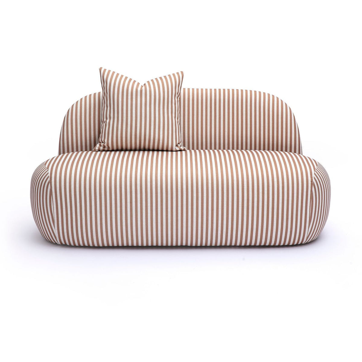 Carraway 59" Loveseat — Brown Stripes null